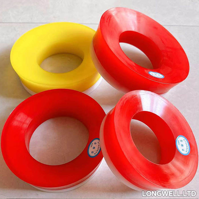 Rote PU-Gummi-Kolben-Schlammpumpen-Komponenten AH000004050200 mittlerer Druck
